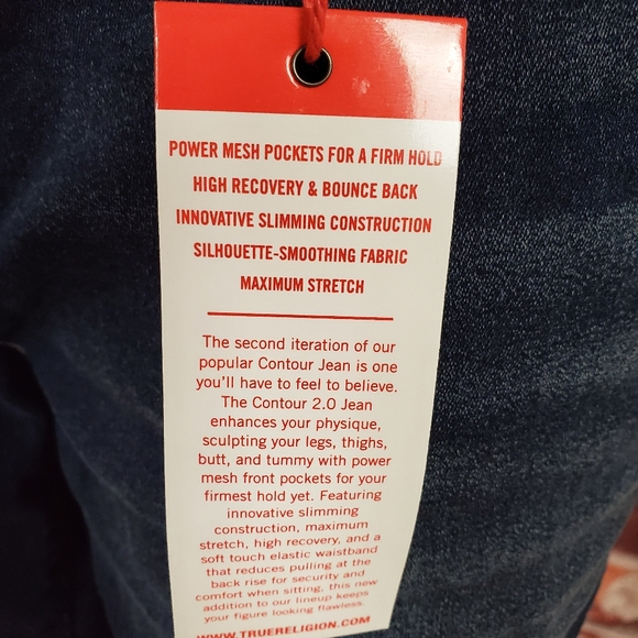 True Religion Jennie Curvy Mid Rise Jeans Sz 32 - Picture 5 of 5